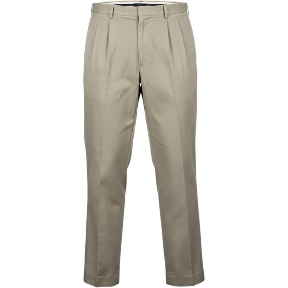 Brooks Brothers Chino Pants Mens 38x34 Beige Cotton Advantage Elliot Fit Pleated